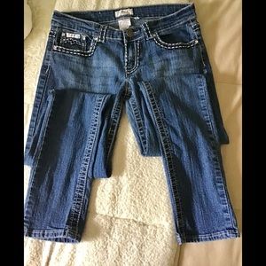 Saza  jeans size 9 stones on pockets nice stitches